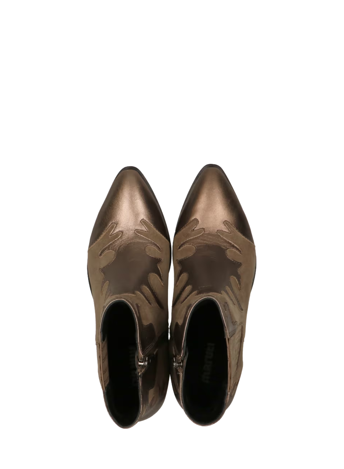 Tessy Western Leather Boot in Taupe from Maruti