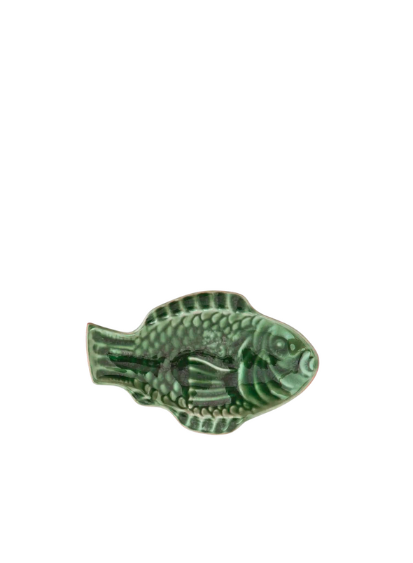 Dark Green Fish Platter from Madam Stoltz