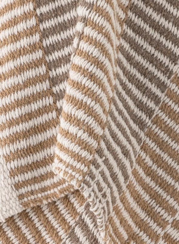 Isnel Nature Recycled Cotton Throw from Bloomingville