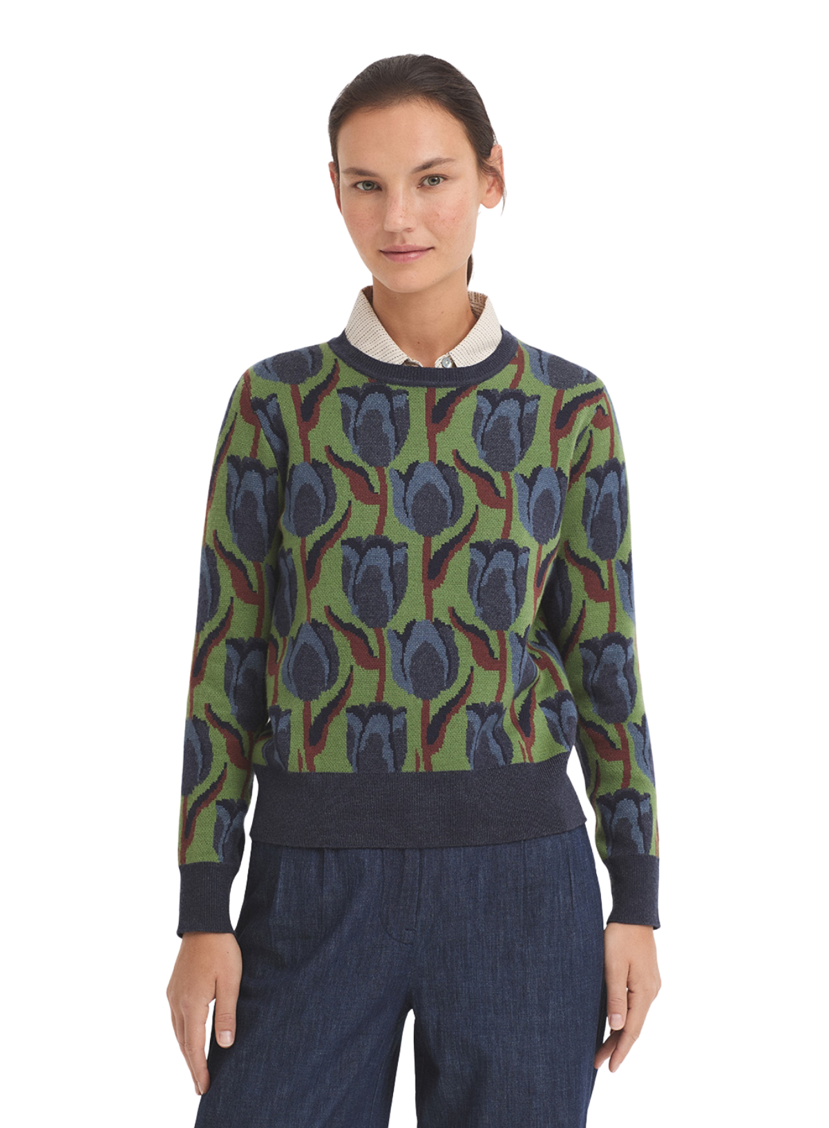 Tulips Jacquard Sweater from Nice Things