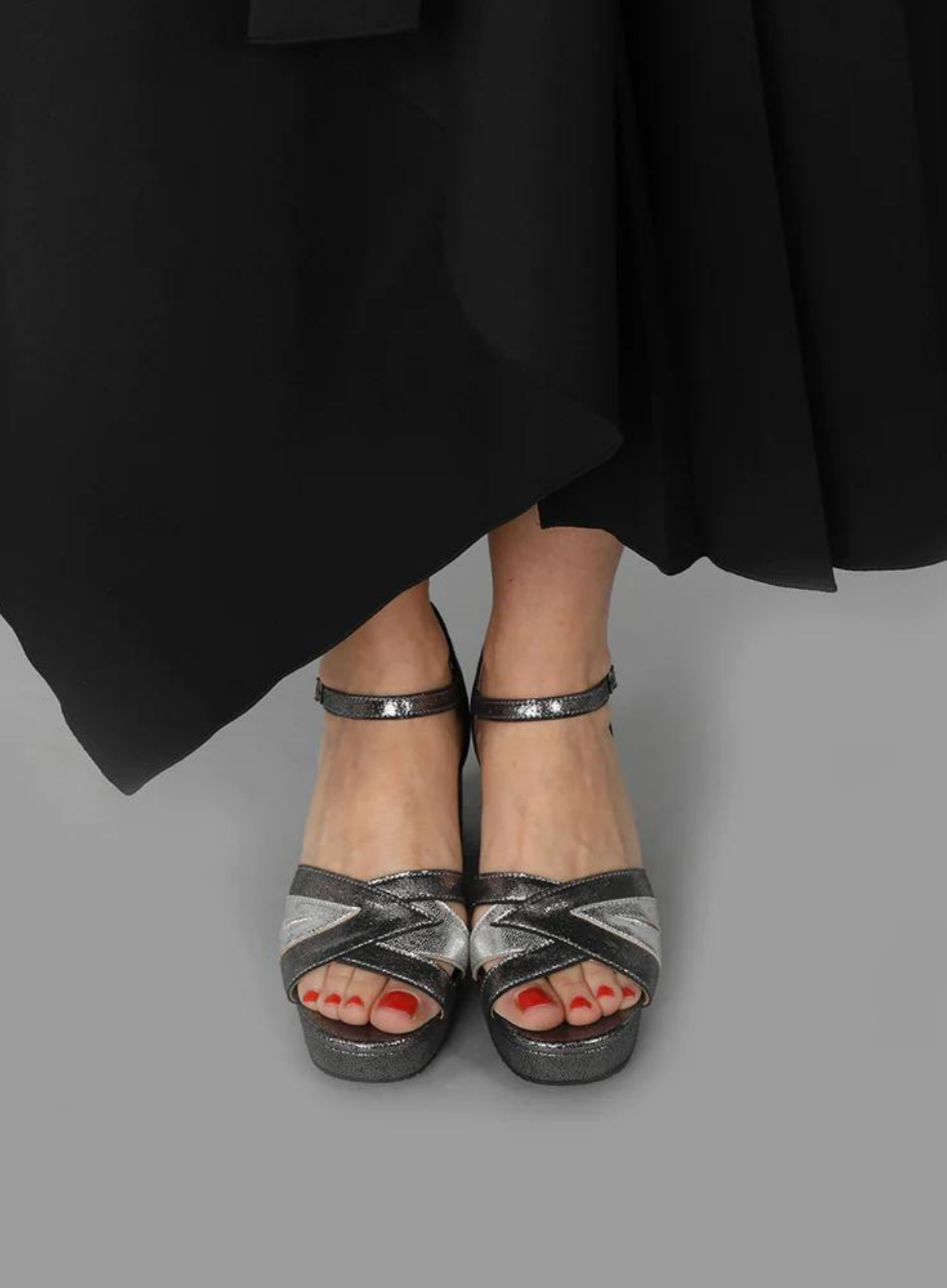 Cleo Heels in Vegan Anthracite from Esska