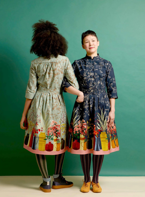 Cynthia Dress in Navy Constance Spry from Palava