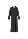 Button Front Collared Jumper Dress in Grey from Indi & Cold