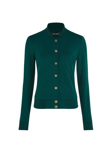 Cleo Jacket Milano Uni in Pine Green from King Louie