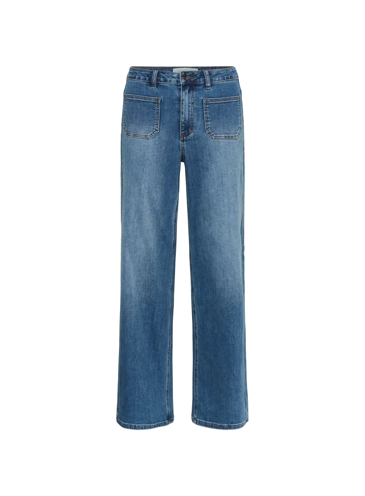 Kaffe Brook HW Reg Fit Jeans in Medium Blue