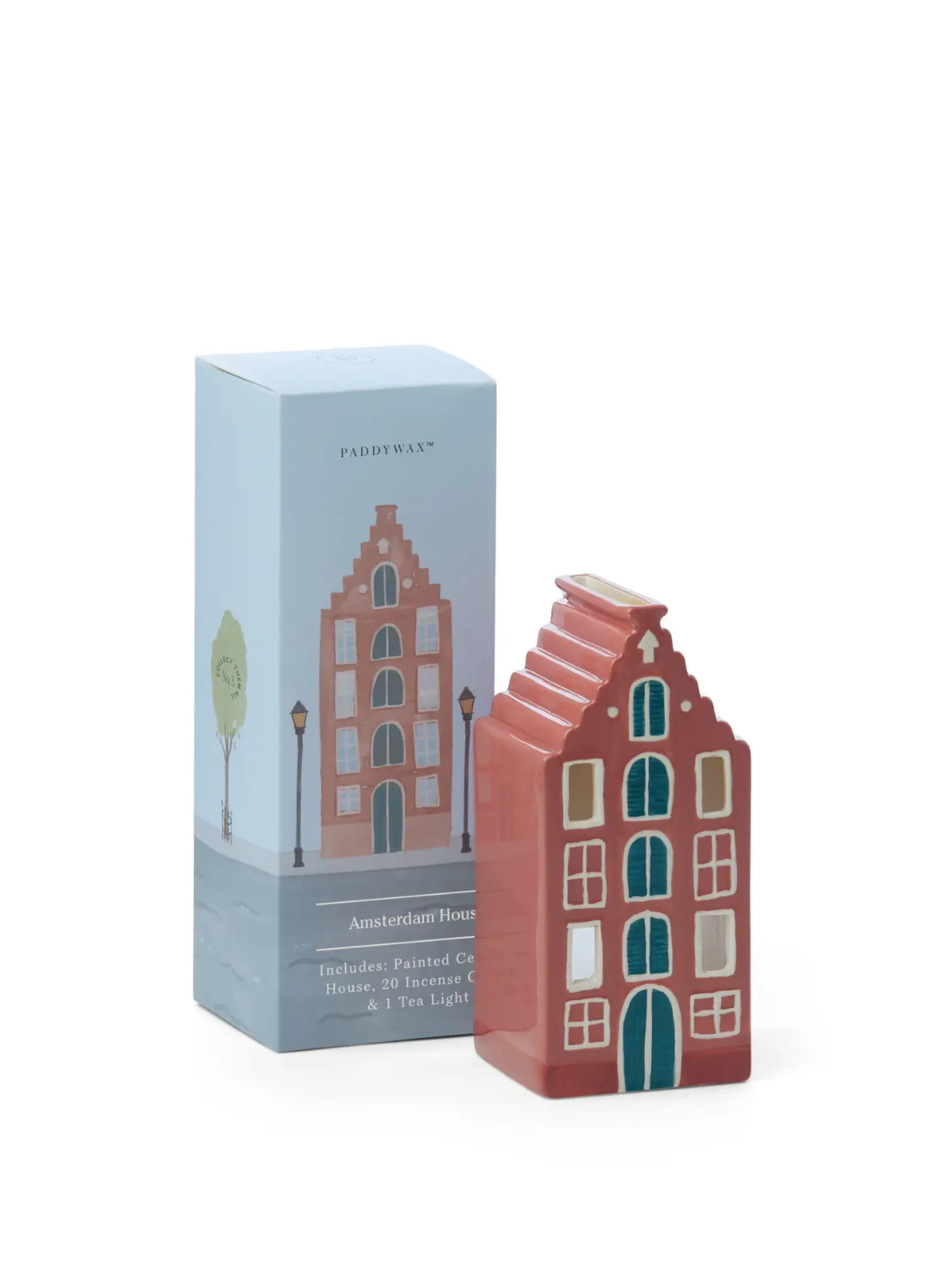 No.02 Amsterdam House Incense & Tea Light Holder from Paddywax