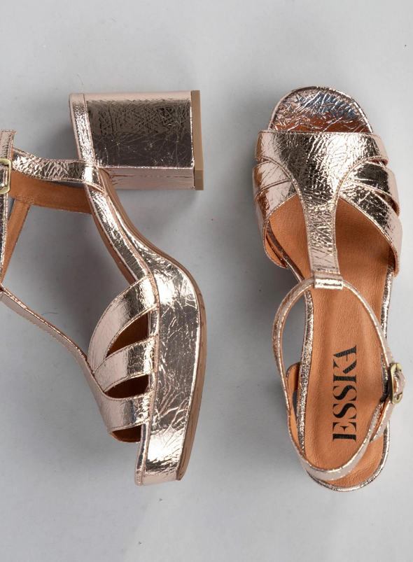 Charlie Heels in Champagne Metallic from Esska