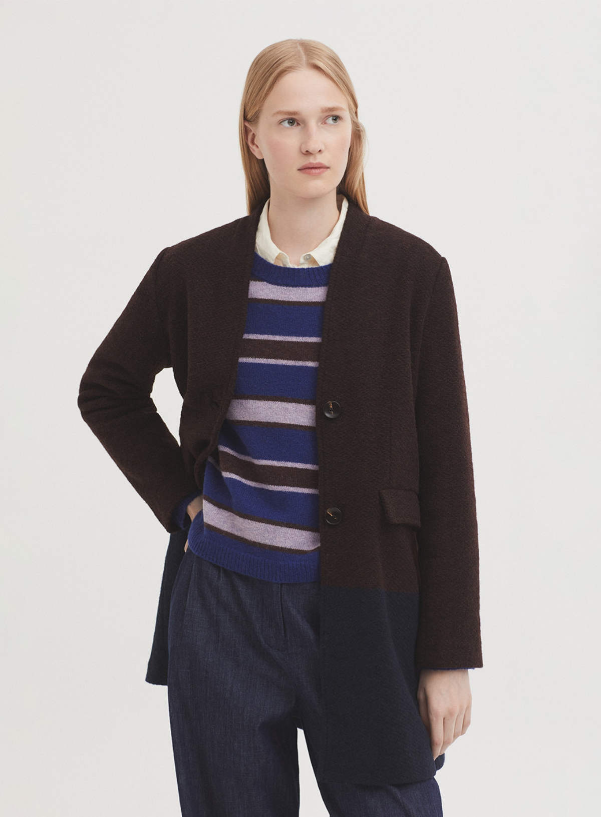 Contrast Bottom Coloured Coat from Nice Things
