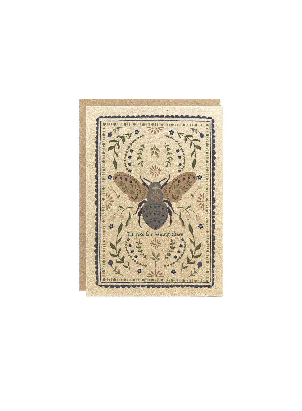 East of India Insect card Thanks for beeing there
