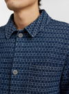 Oscar Indigo Overshirt in Sky Captain from Anerkjendt