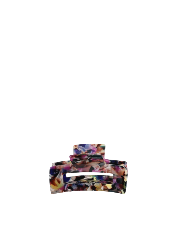 Camille Bulldog Hairclip in Grey/Purple/Cream from Big Metal