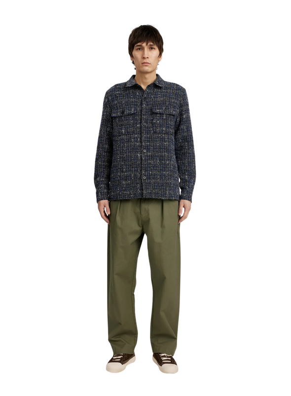 Oscar Boucle Overshirt in Sky Captain from Anerkjendt