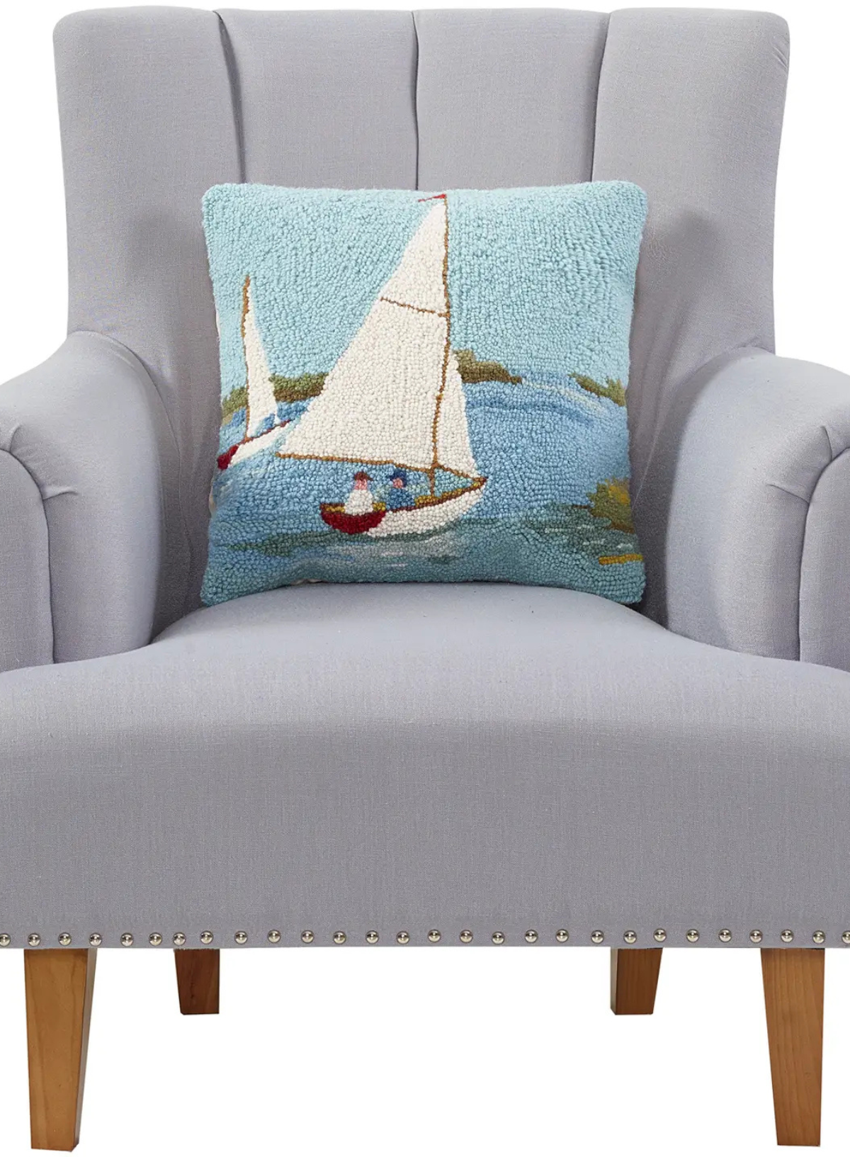 Sailboats Hook Cushion from Peking Handicraft