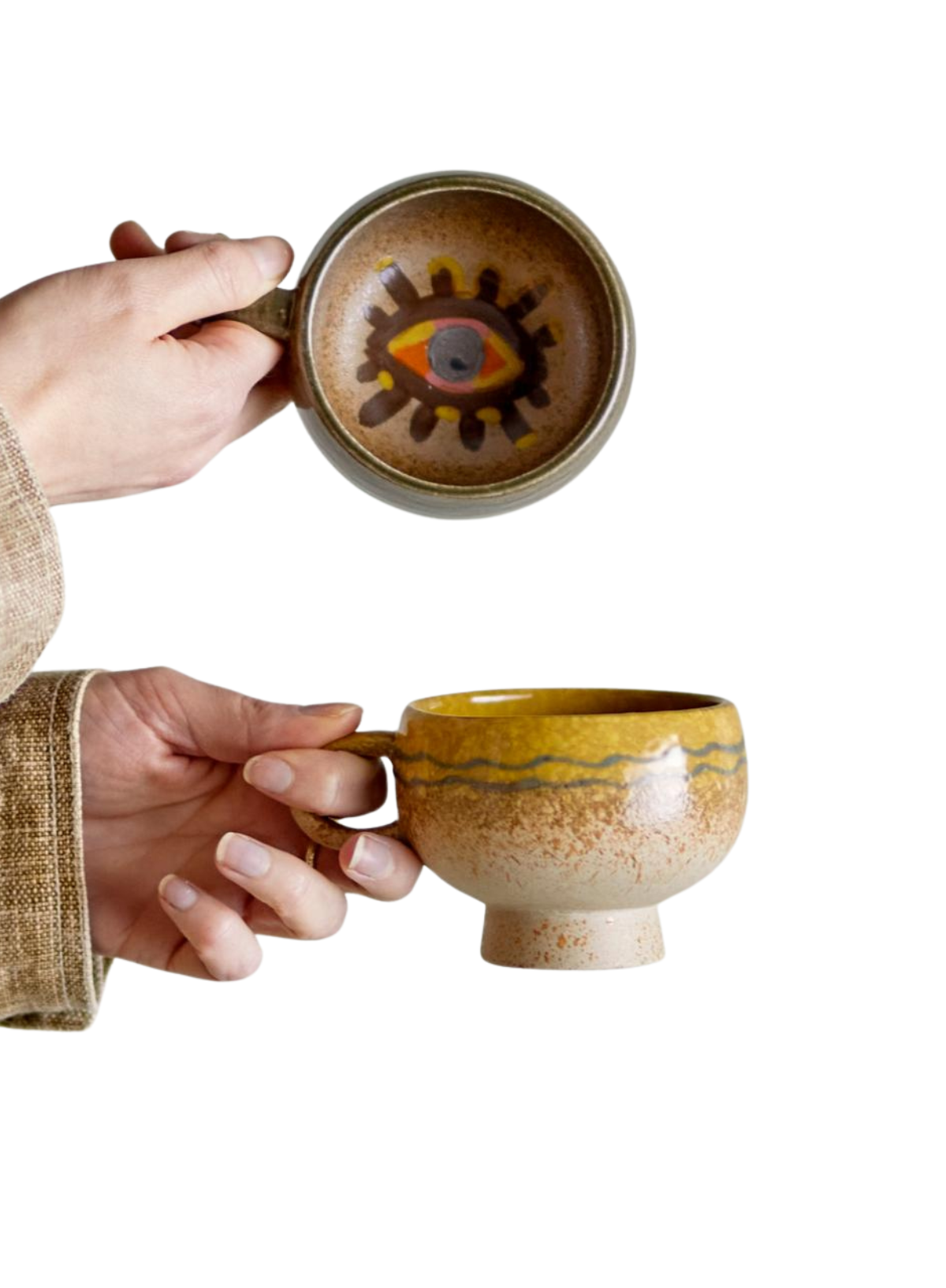 Oculus Brown Cup from Bloomingville