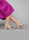 Charlie Heels in Champagne Metallic from Esska