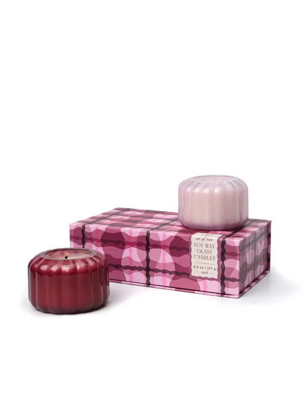 Ripple Berry Candle Gift Set Saffron Rose & Bronzed Gardenia & Tonka from Paddywax