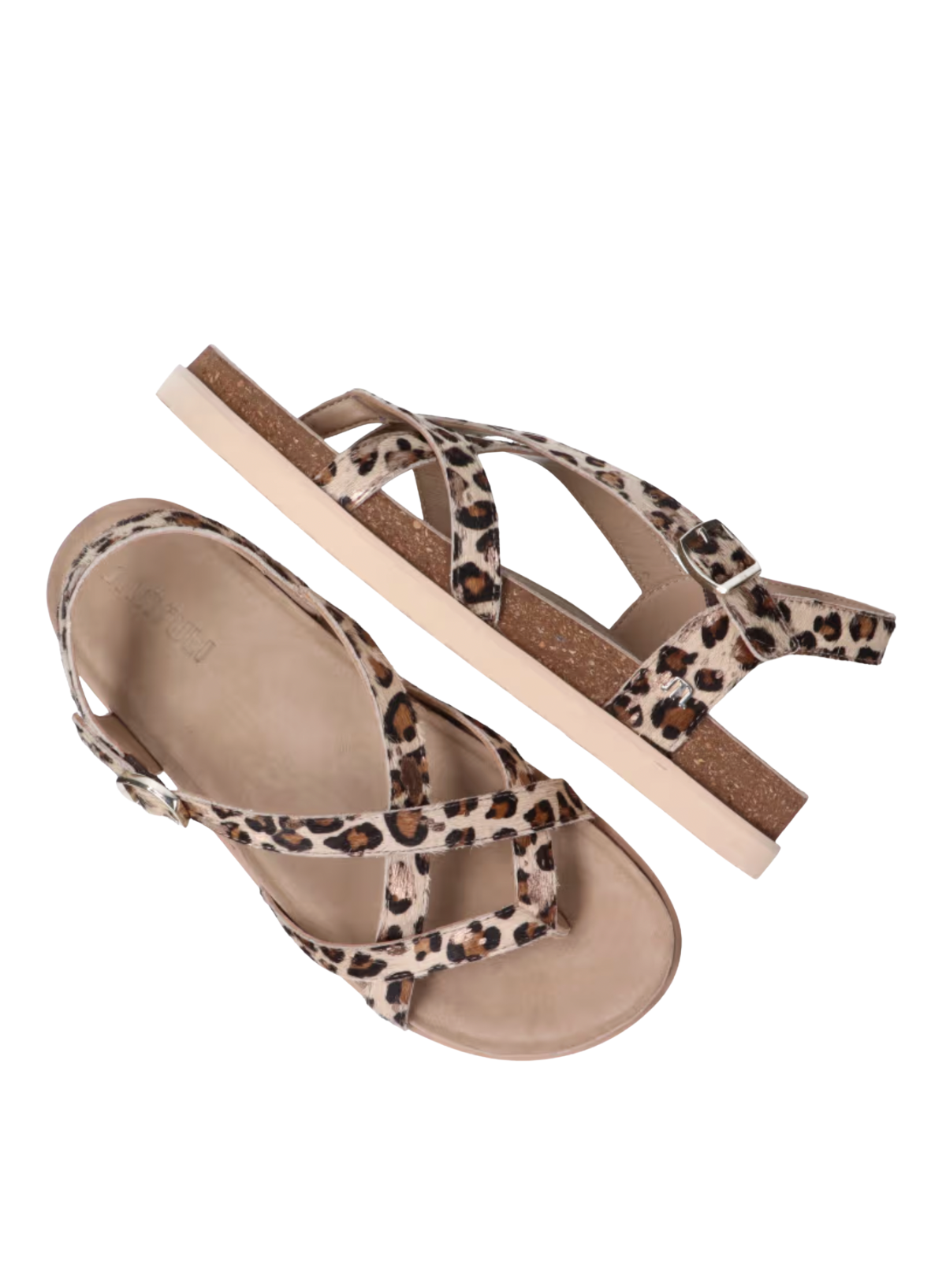 Maruti Fae Hairon Leopard Sandals