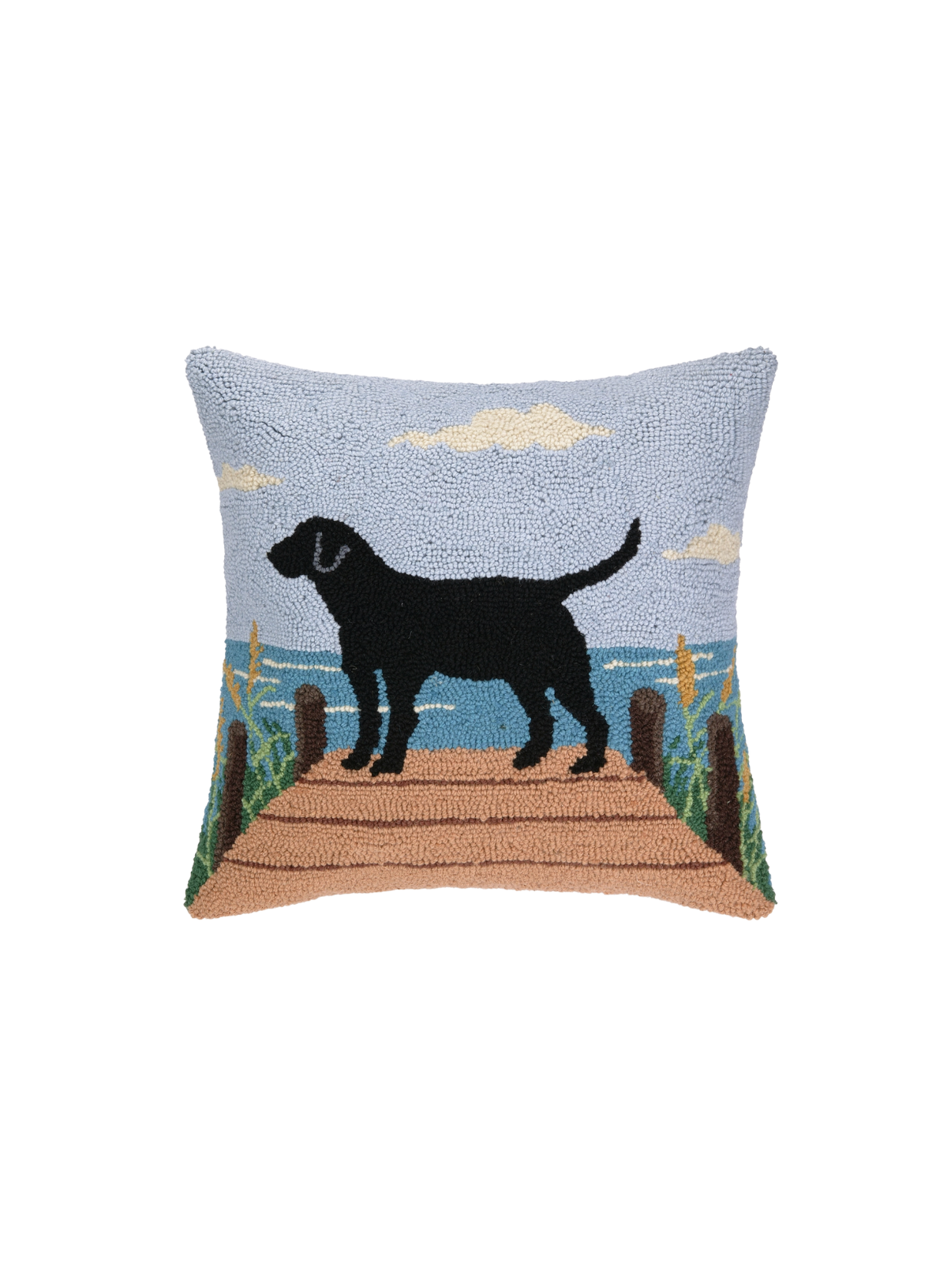 Lab on Dock Hook Pillow from Peking Handicraft