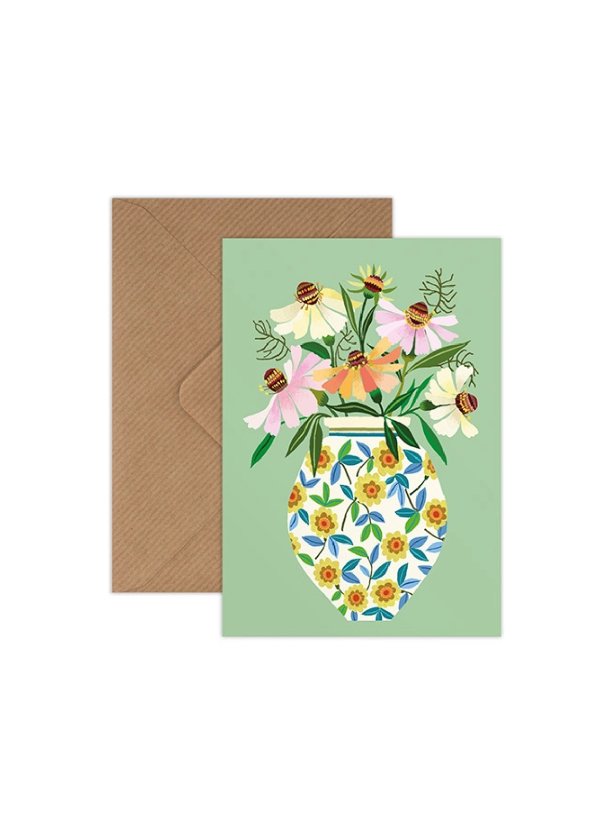 Brie Harrison Spring Pot Greetings Card