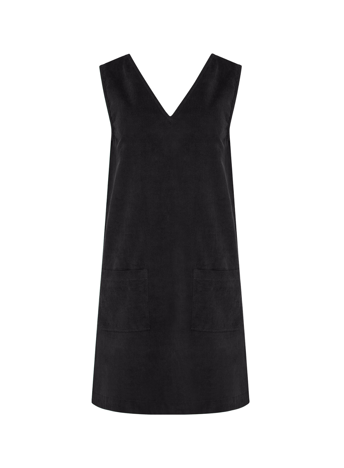 Kacy Tunic Dress in Black Cord from Sugarhill