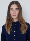 Chantal Long Sleeve Top in Navy from Yerse