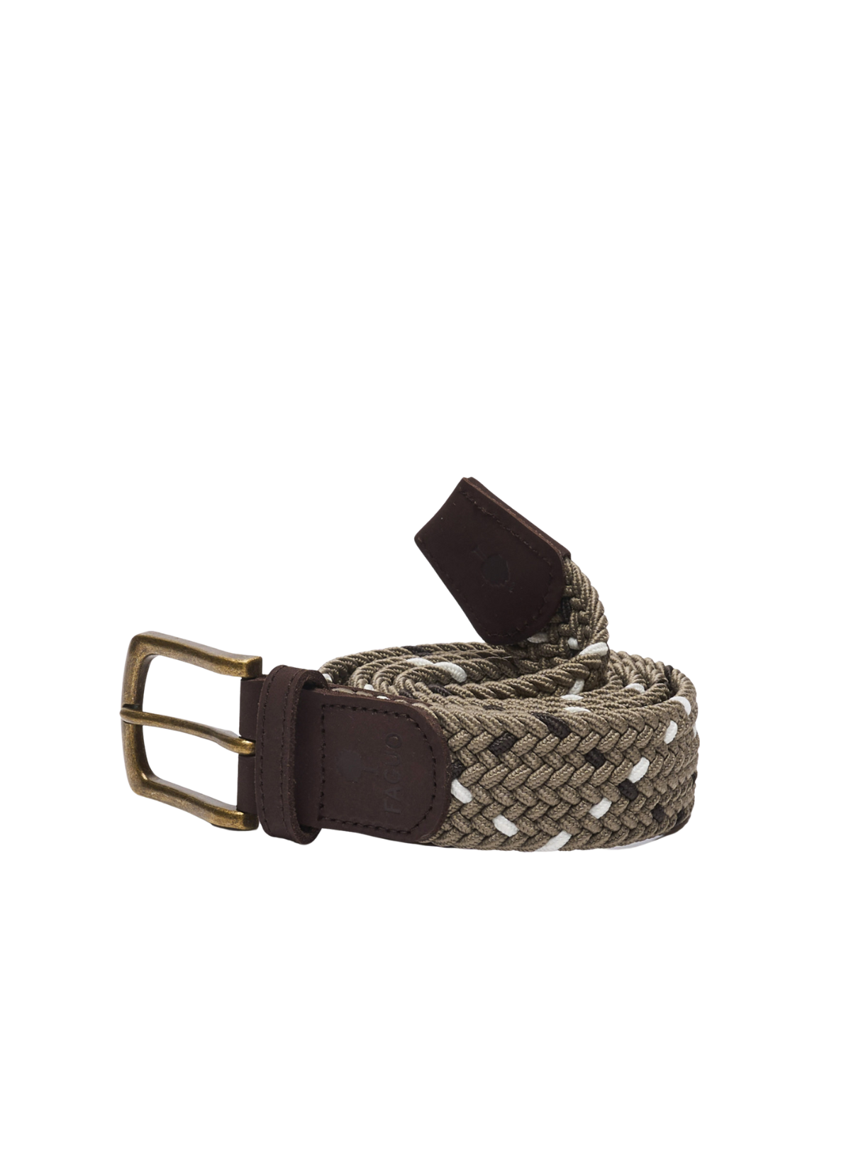 Classic Belt Woven in Beige from Faguo
