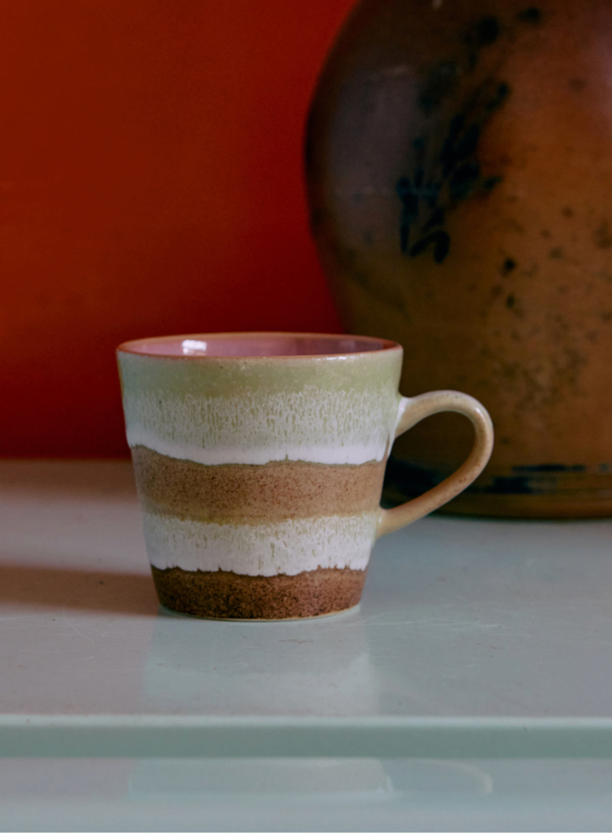 HK Living 70s Ceramics Americano Mug in Umber