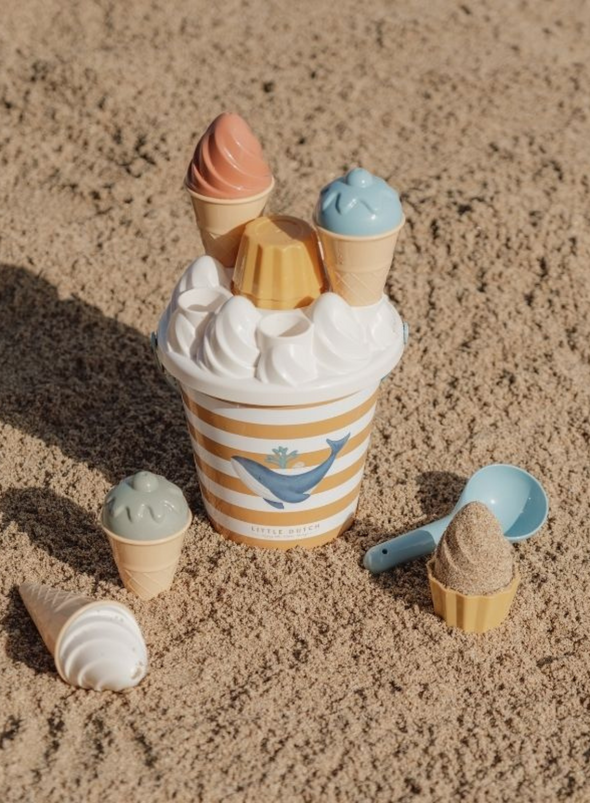 Ice Cream Bucket Set in Ocean Dreams Blue from Little Dutch