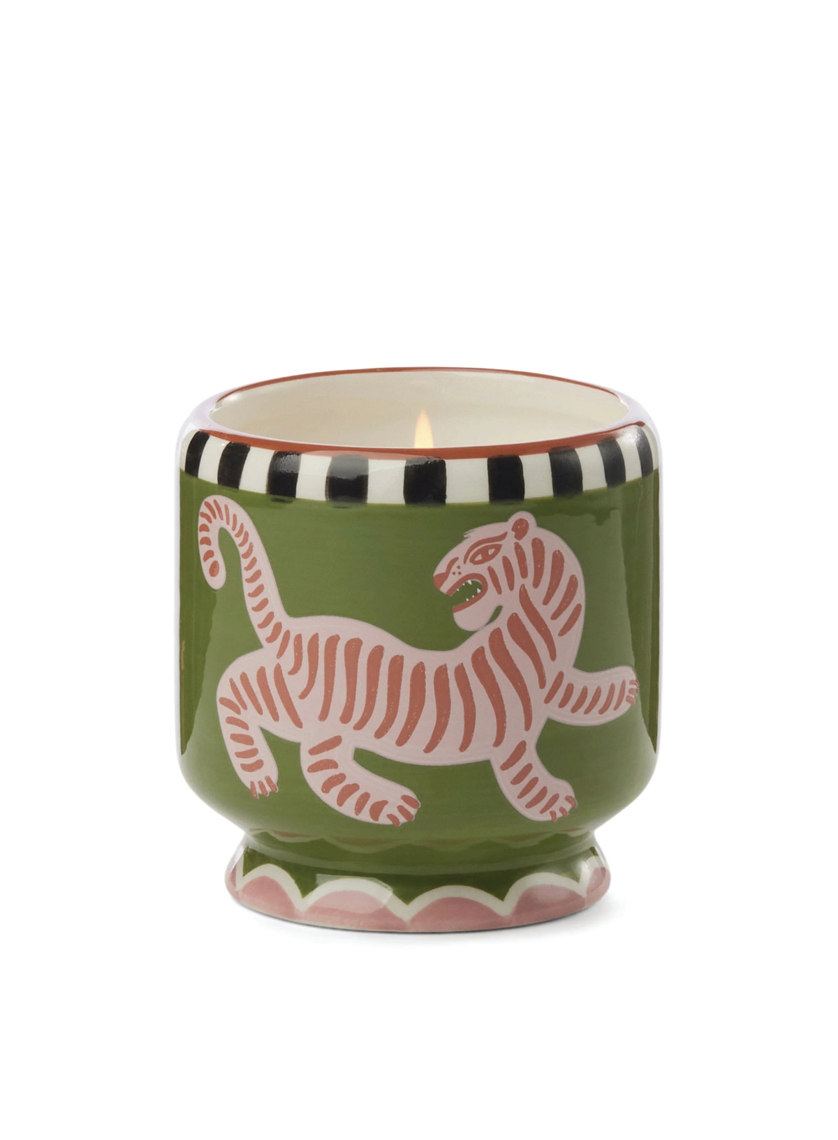 Adopo Tiger Ceramic Candle Black Cedar & Fig from Paddywax