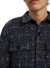 Oscar Boucle Overshirt in Sky Captain from Anerkjendt