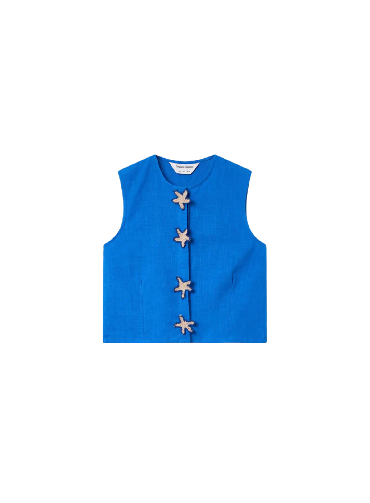 Compañia Fantastica Top in Navy Blue