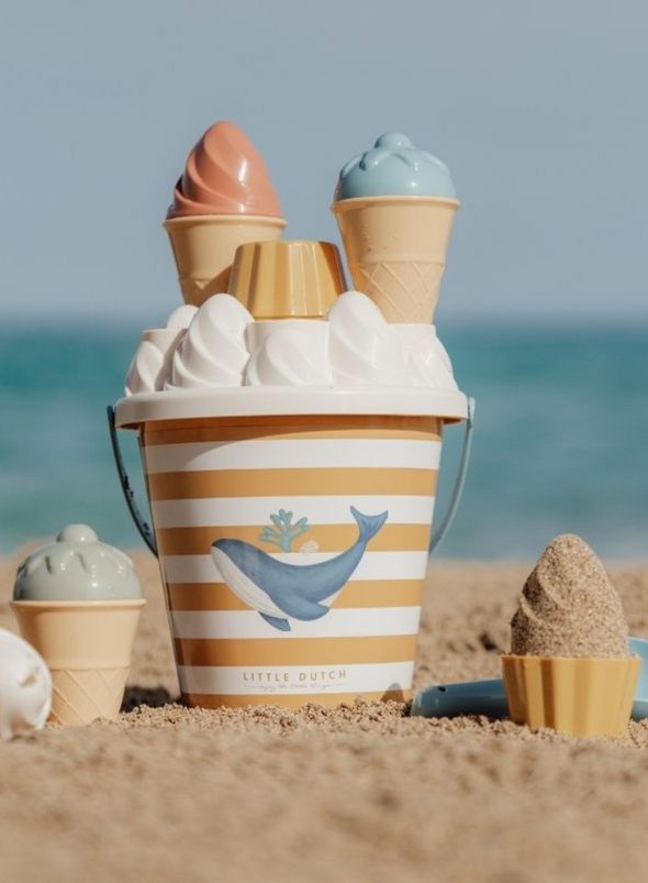 Ice Cream Bucket Set in Ocean Dreams Blue from Little Dutch