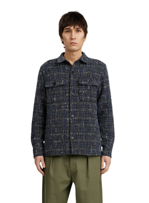 Oscar Boucle Overshirt in Sky Captain from Anerkjendt