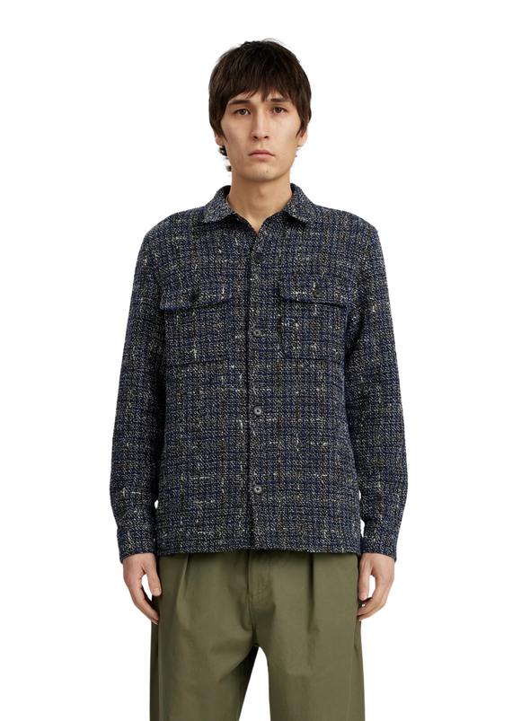 Oscar Boucle Overshirt in Sky Captain from Anerkjendt