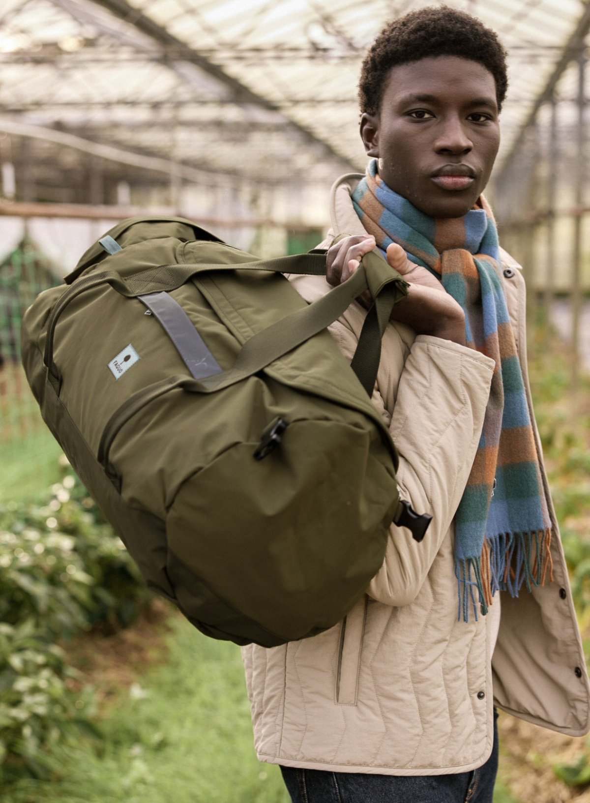 Big Duffle Bag in Kaki from Faguo
