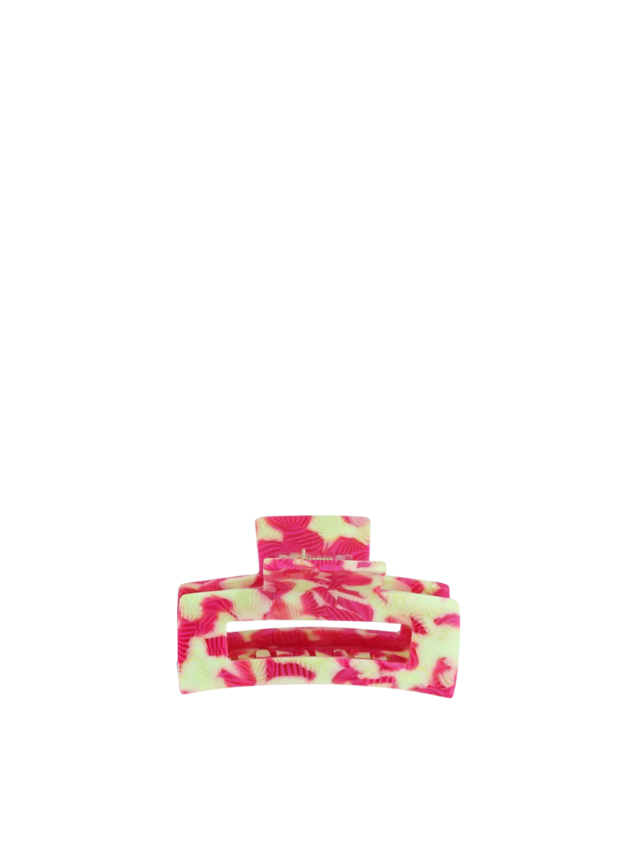 Emma Bulldog Hairclip in Yellow Pink from Big Metal