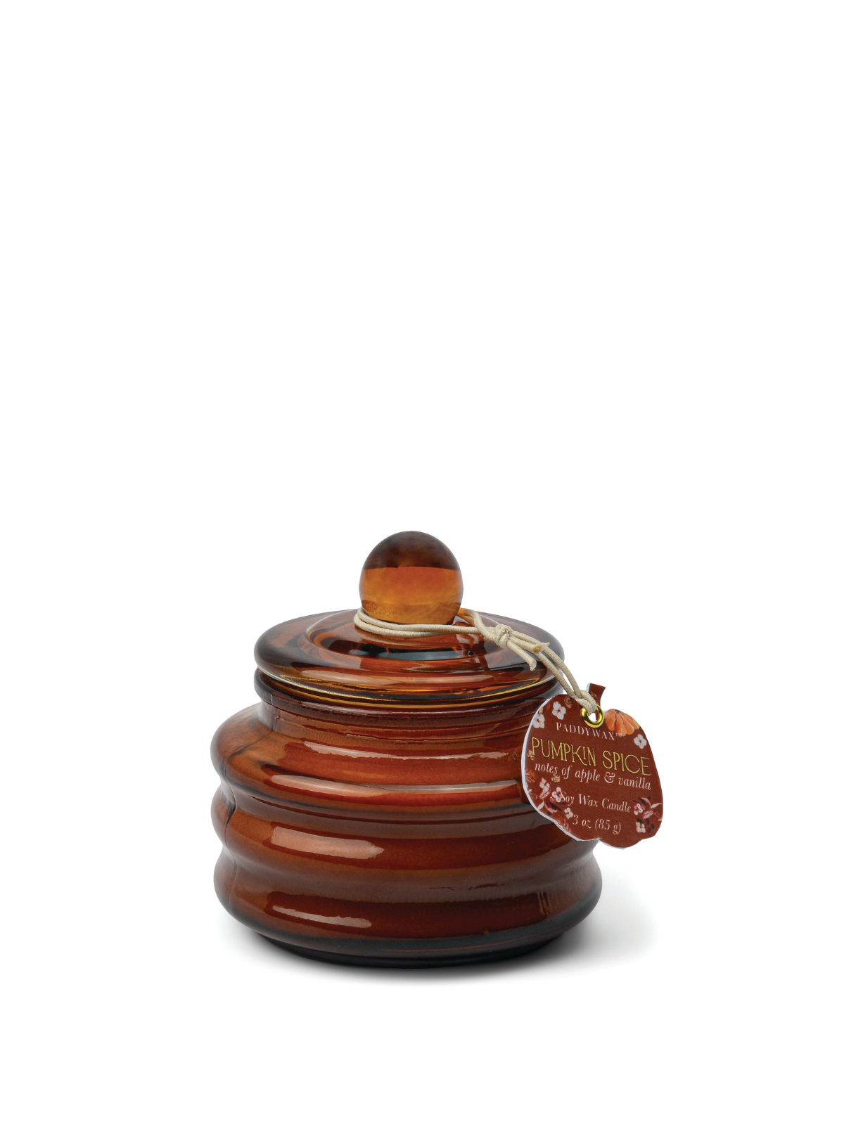 Beam 3oz Orange Small Glass Vessel And Lid - Pumpkin Spice from Paddywax