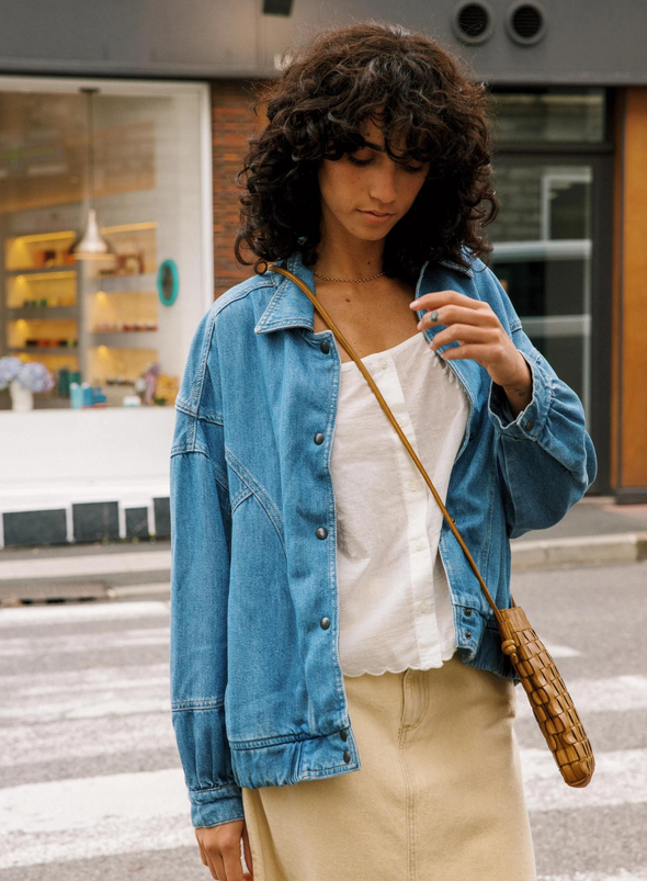 Denim Jacket in Light Blue from Indi & Cold