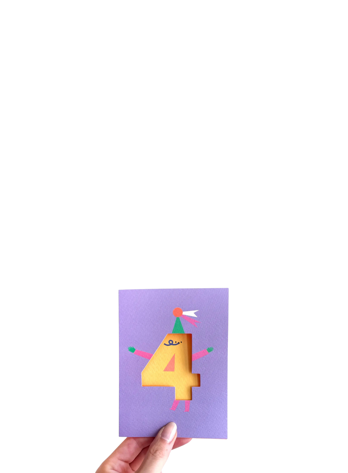 Age  4 - Die Cut Happy Birthday from Rumble Cards