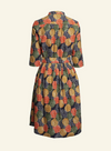 Cynthia Dress in Navy Pinecones from Palava