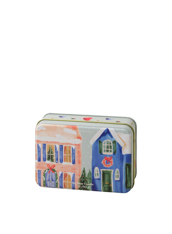 Christmas Tin Candle Neighbourhood Winter Balsam from Paddywax