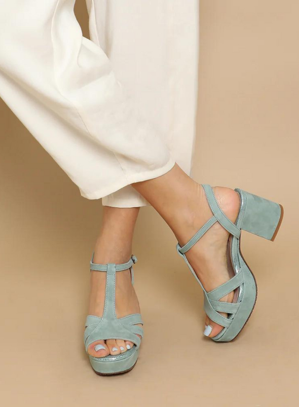 Charlie Heels in Mint from Esska