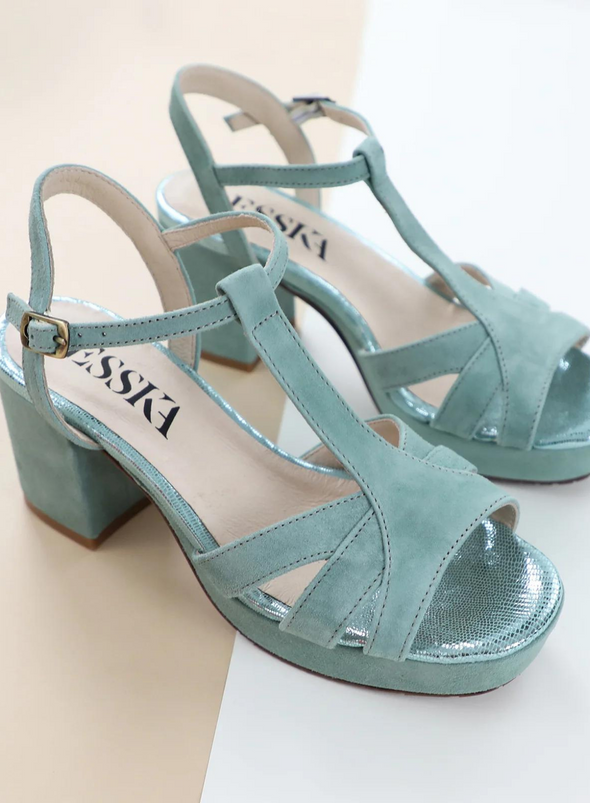 Charlie Heels in Mint from Esska
