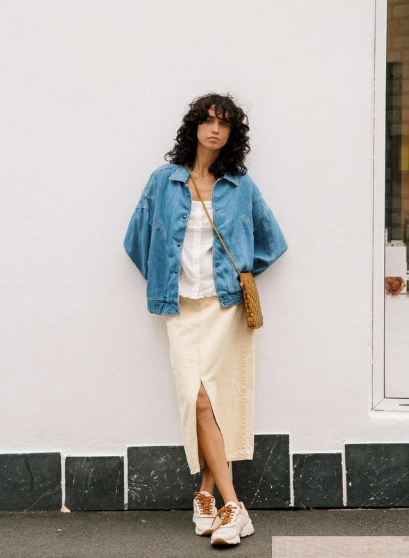 Denim Jacket in Light Blue from Indi & Cold