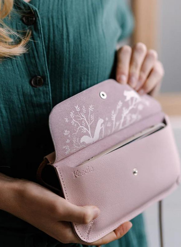Phonebag Hang On in Powder Pink from Keecie