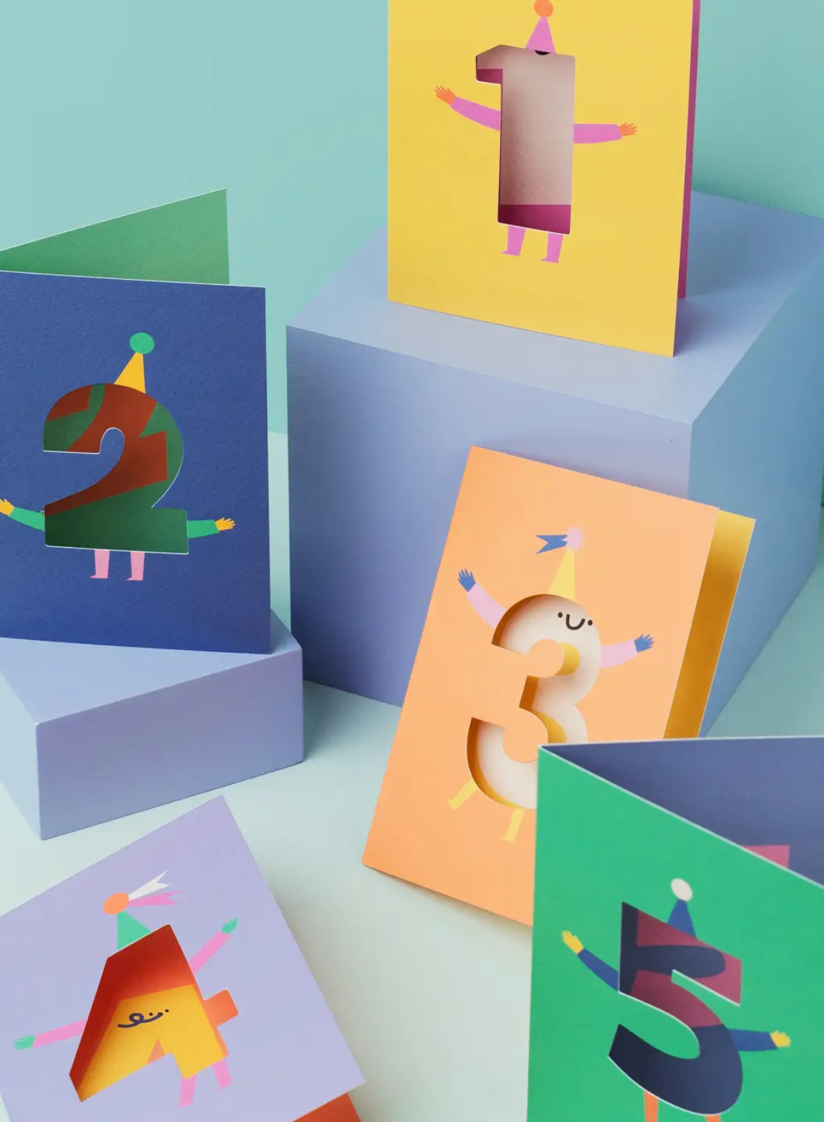 Age  4 - Die Cut Happy Birthday from Rumble Cards