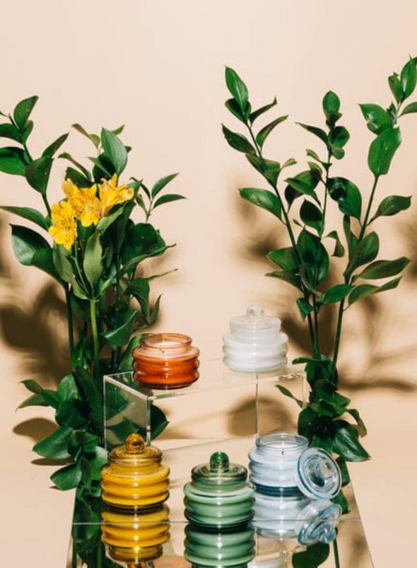 Beam 3oz Yellow Small Glass Vessel And Lid - Meyer Lemon from Paddywax