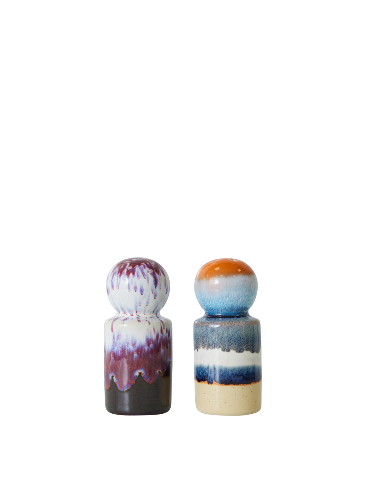 70's Ceramics Salt & Pepper Jar in Stargaze from HK Living