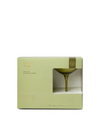 The Lou Coupe Glass Set of 2 in Olive from Designworks Ink