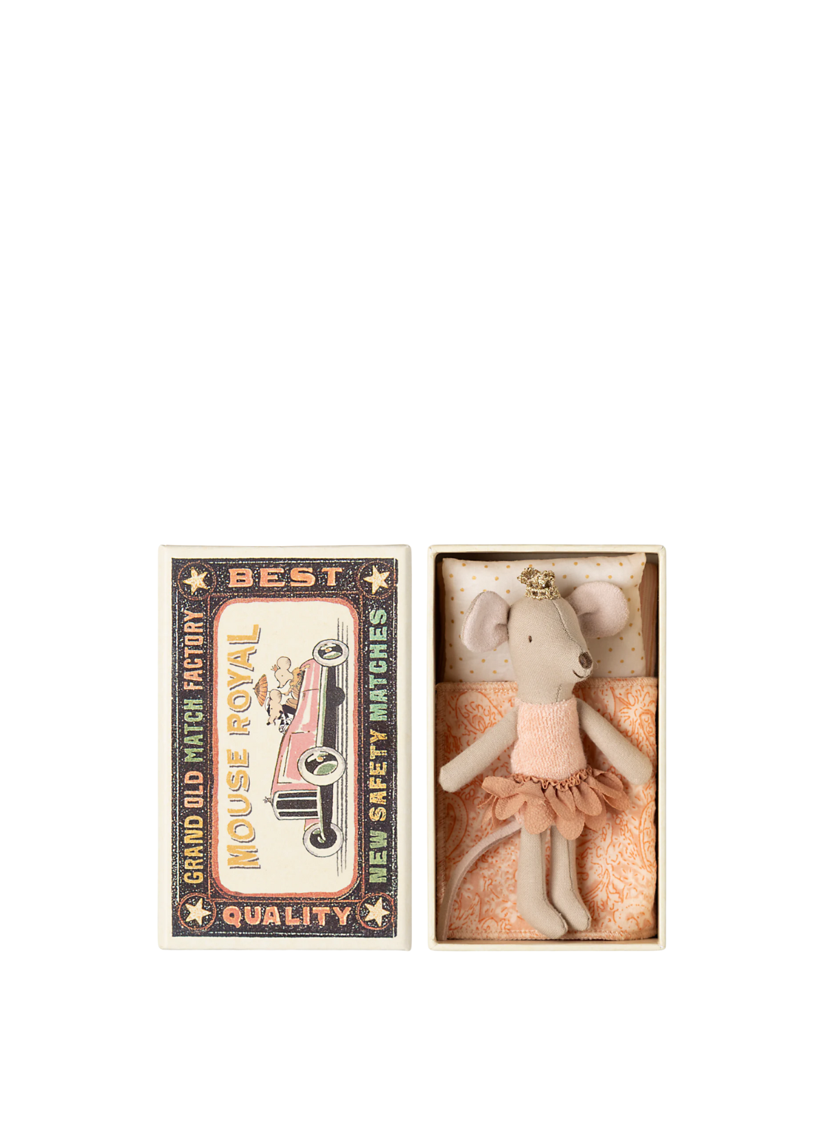 Maileg Mouse - Little Sister Princess in Matchbox